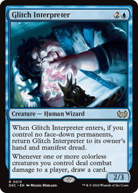 Glitch Interpreter - Commander: Duskmourn: House of Horror (DSC) #13 - Rare Magic: The Gathering Trading Card