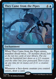 They Came from the Pipes - Commander: Duskmourn: House of Horror (DSC) #14 - Rare Magic: The Gathering Trading Card