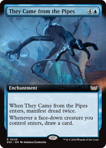 They Came from the Pipes (Extended Art) - Commander: Duskmourn: House of Horror (DSC) #45 - Rare Magic: The Gathering Trading Card
