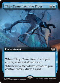 They Came from the Pipes (Extended Art) - Commander: Duskmourn: House of Horror (DSC) #45 - Rare Magic: The Gathering Trading Card