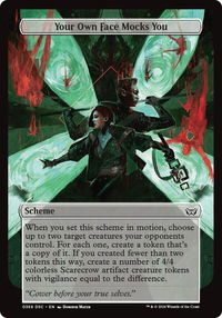 Your Own Face Mocks You (Full Art) - Archenemy: Duskmourn (A:DSC) #366 - Common Magic: The Gathering Trading Card