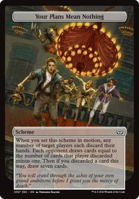 Your Plans Mean Nothing (Full Art) - Archenemy: Duskmourn (A:DSC) #367 - Common Magic: The Gathering Trading Card