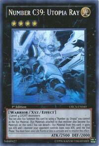 Number C39: Utopia Ray (Ghost Rare) - Order of Chaos (ORCS) #ORCS-EN040 - Ghost Rare YuGiOh Trading Card
