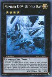 Number C39: Utopia Ray (Ghost Rare) trading card from Order of Chaos Number C39: Utopia Ray (Ghost Rare) - Order of Chaos YuGiOh trading card