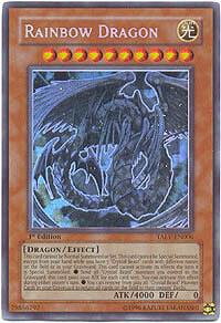 Rainbow Dragon (Ghost Rare) - Tactical Evolution YuGiOh trading card