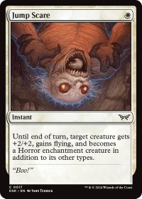Jump Scare - Duskmourn: House of Horror (DSK) #17 - Common Magic: The Gathering Trading Card