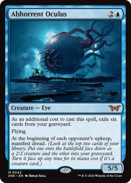 Abhorrent Oculus - Duskmourn: House of Horror Magic: The Gathering trading card