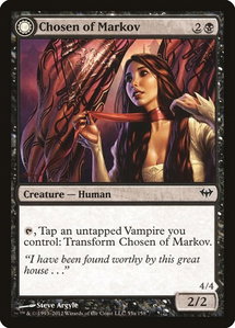 Chosen of Markov - Dark Ascension (DKA) #55 - Common Magic: The Gathering Trading Card