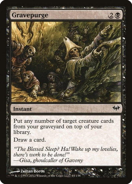 Gravepurge - Dark Ascension Magic: The Gathering trading card