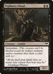 Highborn Ghoul - Dark Ascension (DKA) #68 - Common Magic: The Gathering Trading Card