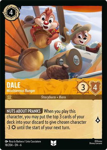 Dale - Mischievous Ranger - Azurite Sea (6) #18/204 - Uncommon Disney Lorcana Trading Card