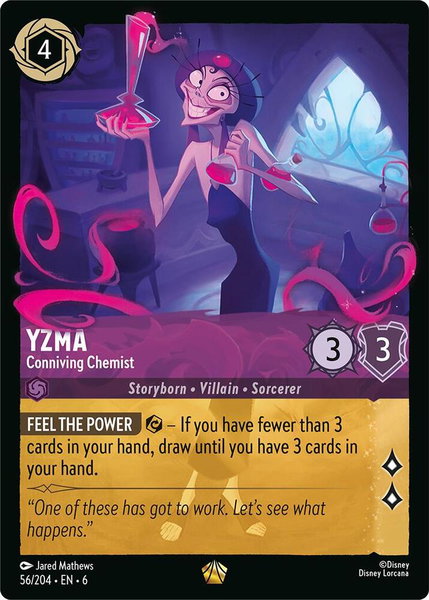 Yzma - Conniving Chemist - Azurite Sea Disney Lorcana trading card
