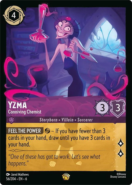 Yzma - Conniving Chemist - Azurite Sea Disney Lorcana trading card