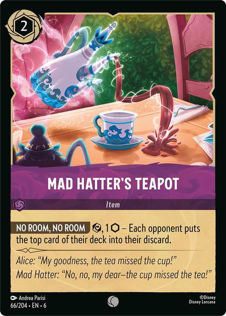 Mad Hatter's Teapot - Azurite Sea Disney Lorcana trading card
