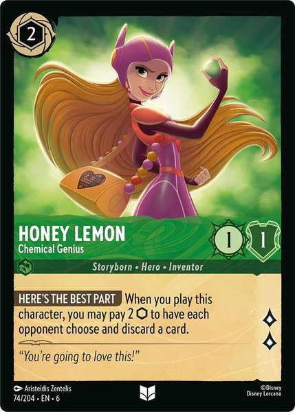 Honey Lemon - Chemical Genius - Azurite Sea Disney Lorcana trading card