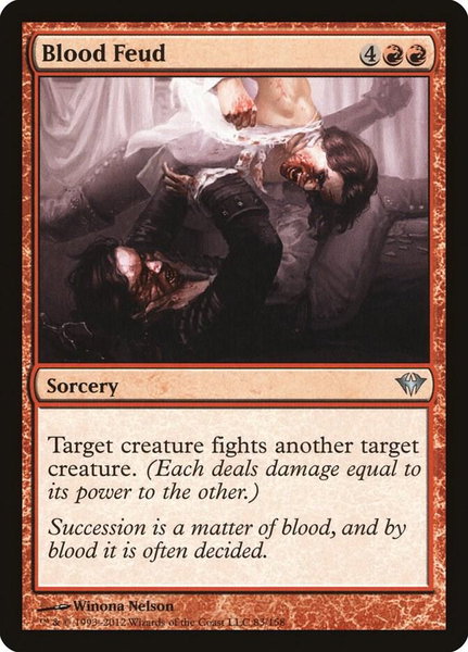 Blood Feud trading card from Dark Ascension Blood Feud - Dark Ascension Magic: The Gathering trading card