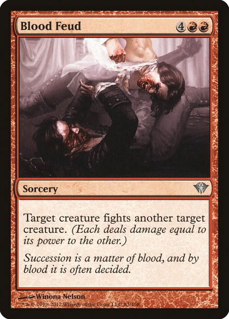 Blood Feud - Dark Ascension Magic: The Gathering trading card