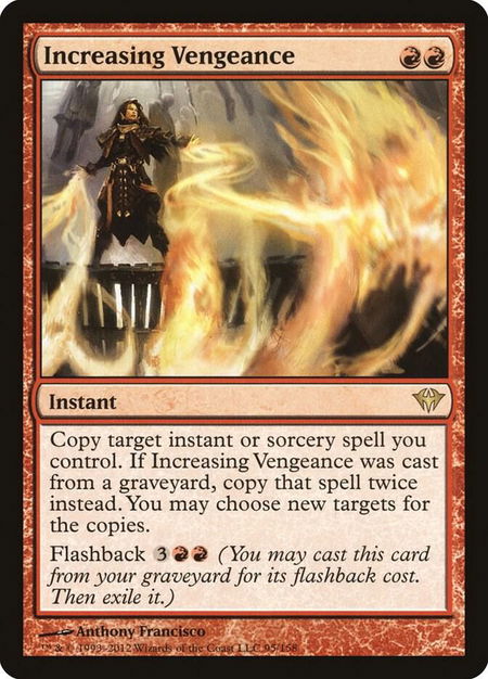 Increasing Vengeance - Dark Ascension Magic: The Gathering trading card