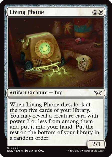 Living Phone - Duskmourn: House of Horror Magic: The Gathering trading card