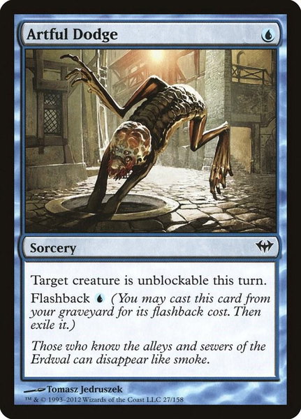 Artful Dodge trading card from Dark Ascension Artful Dodge - Dark Ascension Magic: The Gathering trading card
