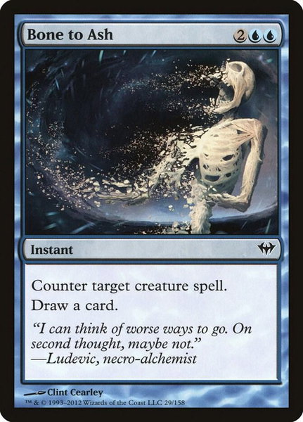 Bone to Ash trading card from Dark Ascension Bone to Ash - Dark Ascension Magic: The Gathering trading card