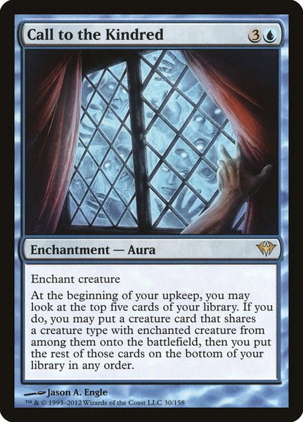Call to the Kindred trading card from Dark Ascension Call to the Kindred - Dark Ascension Magic: The Gathering trading card