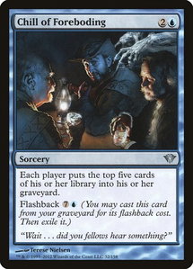 Chill of Foreboding - Dark Ascension (DKA) #32 - Uncommon Magic: The Gathering Trading Card