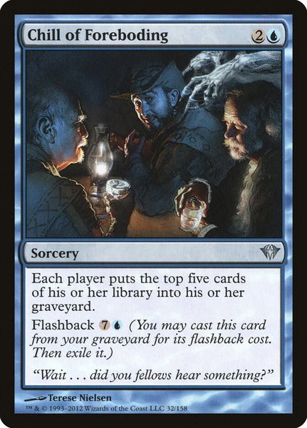 Chill of Foreboding trading card from Dark Ascension Chill of Foreboding - Dark Ascension Magic: The Gathering trading card