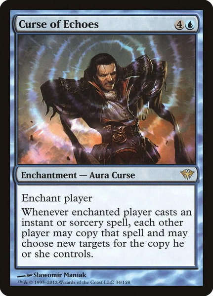 Curse of Echoes - Dark Ascension Magic: The Gathering trading card
