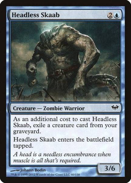 Headless Skaab trading card from Dark Ascension Headless Skaab - Dark Ascension Magic: The Gathering trading card