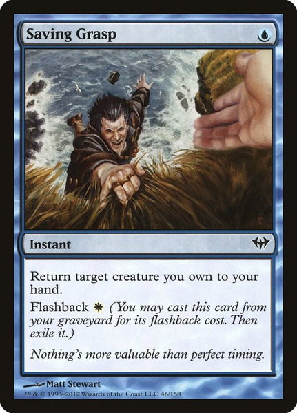 Saving Grasp trading card from Dark Ascension Saving Grasp - Dark Ascension Magic: The Gathering trading card