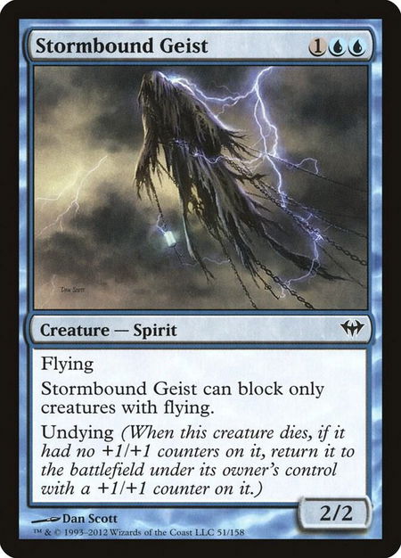 Stormbound Geist - Dark Ascension Magic: The Gathering trading card