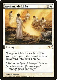 Archangel's Light - Dark Ascension (DKA) #1 - Mythic Magic: The Gathering Trading Card