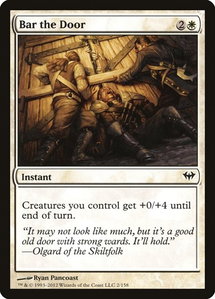 Bar the Door - Dark Ascension (DKA) #2 - Common Magic: The Gathering Trading Card