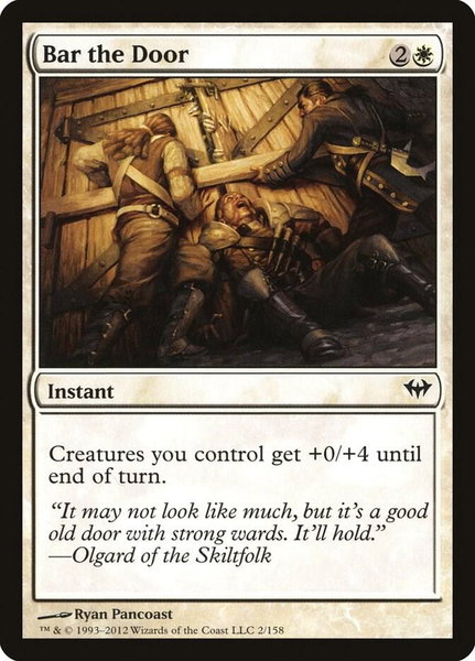 Bar the Door - Dark Ascension Magic: The Gathering trading card