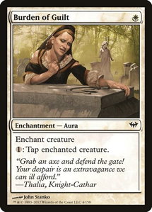 Burden of Guilt - Dark Ascension (DKA) #4 - Common Magic: The Gathering Trading Card