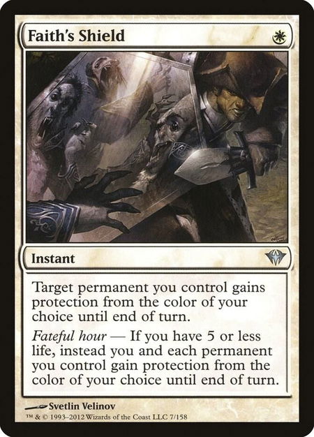 Faith's Shield - Dark Ascension Magic: The Gathering trading card