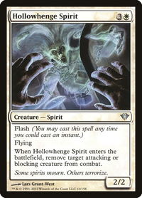 Hollowhenge Spirit - Dark Ascension (DKA) #10 - Uncommon Magic: The Gathering Trading Card