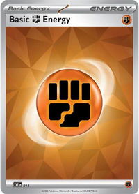 Basic Fighting Energy - 014 - SVE: Scarlet & Violet Energies (SVE) #014 - Common Pokémon Trading Card