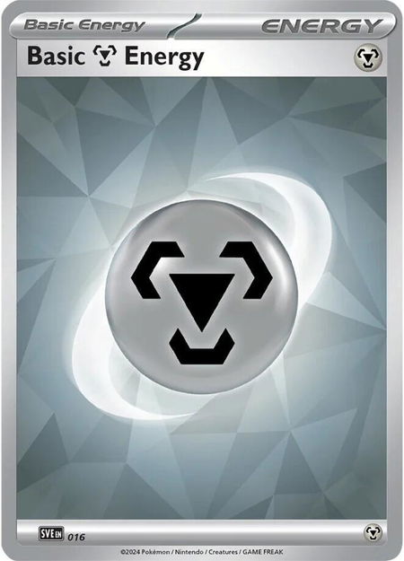 Basic Metal Energy - 016 - SVE: Scarlet & Violet Energies Pokémon trading card