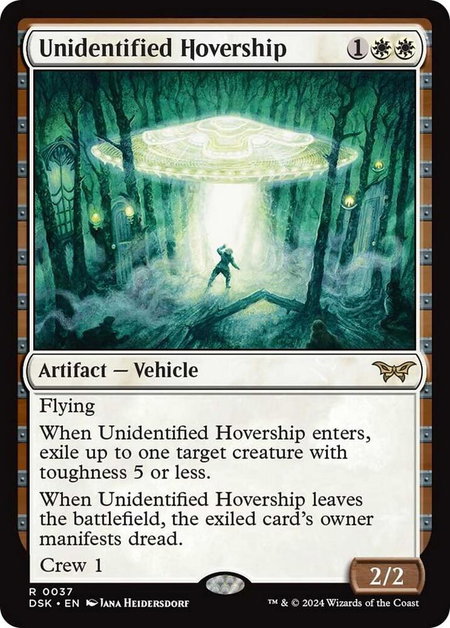 Unidentified Hovership - Duskmourn: House of Horror Magic: The Gathering trading card