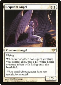 Requiem Angel - Dark Ascension (DKA) #18 - Rare Magic: The Gathering Trading Card