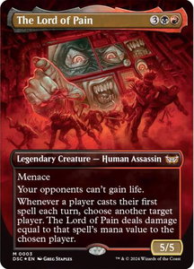 The Lord of Pain (Borderless) - Commander: Duskmourn: House of Horror (DSC) #3 - Mythic Rare Magic: The Gathering Trading Card