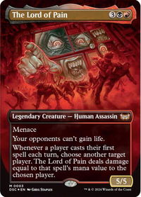 The Lord of Pain (Borderless) - Commander: Duskmourn: House of Horror (DSC) #3 - Mythic Magic: The Gathering Trading Card