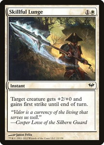 Skillful Lunge - Dark Ascension (DKA) #22 - Common Magic: The Gathering Trading Card
