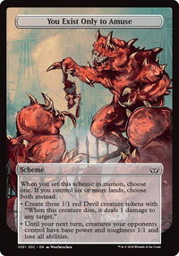 You Exist Only to Amuse (Full Art) - Archenemy: Duskmourn (A:DSC) #361 - Common Magic: The Gathering Trading Card