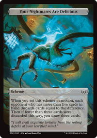 Your Nightmares Are Delicious (Full Art) - Archenemy: Duskmourn (A:DSC) #365 - Common Magic: The Gathering Trading Card