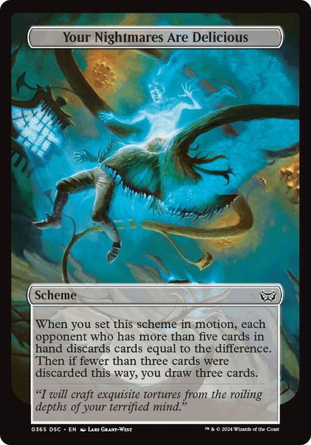 Your Nightmares Are Delicious (Full Art) - Archenemy: Duskmourn Magic: The Gathering trading card