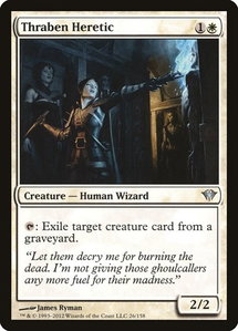 Thraben Heretic - Dark Ascension (DKA) #26 - Uncommon Magic: The Gathering Trading Card