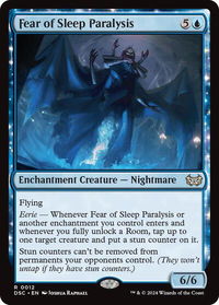 Fear of Sleep Paralysis - Commander: Duskmourn: House of Horror (DSC) #12 - Rare Magic: The Gathering Trading Card